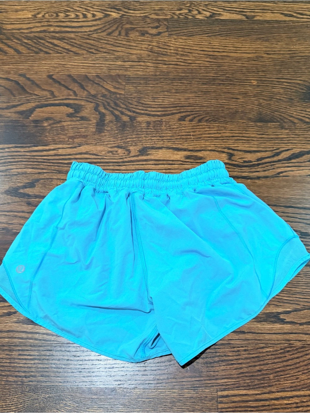 Lululemon Turquoise Blue Lined Running Athletic Shorts Size 4